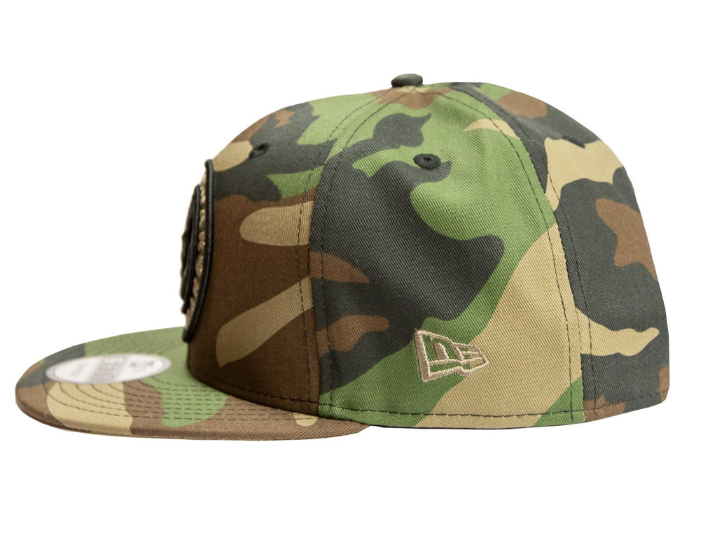 New Era Safety Green RUSTYBOAR Logo Trucker Hat