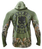 TrueTimber Kanati Long Sleeve Performance Logo Hoodie with Gaiter