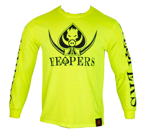 REAPERS Long Sleeve SAFETY GREEN Blades T-Shirt