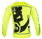 REAPERS Long Sleeve SAFETY GREEN Card T-Shirt