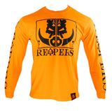 REAPERS Long Sleeve SAFETY ORANGE Card T-Shirt