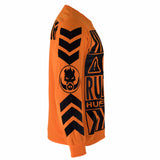 RUSTYBOAR Long Sleeve SAFETY ORANGE CAUTION T-Shirt