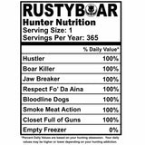 RUSTYBOAR Long Sleeve SAFETY GREEN Nutrition T-Shirt