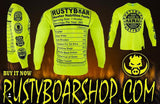 RUSTYBOAR Long Sleeve SAFETY GREEN Nutrition T-Shirt