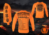 RUSTYBOAR Long Sleeve SAFETY ORANGE Nutrition T-Shirt
