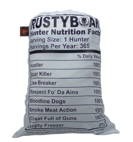 RUSTYBOAR “NUTRITION”  HUNTING MEAT BAGS 20 IN. X 30 IN.