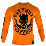RUSTYBOAR Long Sleeve SAFETY ORANGE Logo T-Shirt
