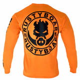 RUSTYBOAR Long Sleeve SAFETY ORANGE Logo T-Shirt